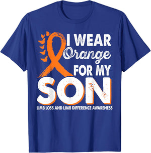 Wear Orange For Son Limb Loss And Limb Difference Awareness T-Shirt - T-Shirt | Royal