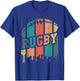 Vintage Retro Rugby Player Rugby Fan Rugby Coach T-Shirt - T-Shirt | Royal