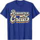 Resource Crew Retro Resource Teacher School Teacher Men Women T-Shirt - T-Shirt | Royal