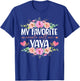 My Favorite People Call Me Yaya Shirt Floral Mother's Day T-Shirt - T-Shirt | Royal