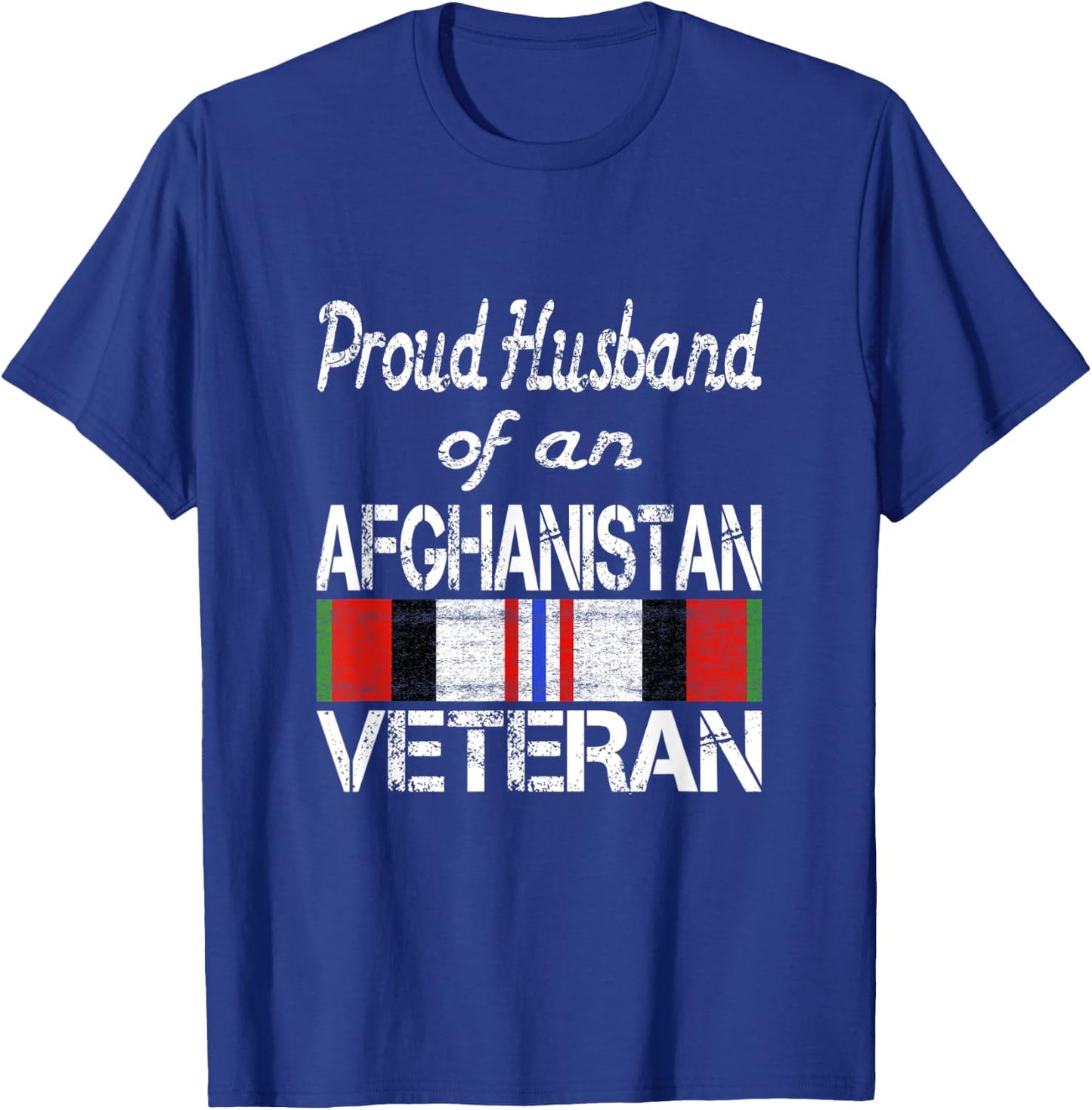 Proud Husband of an Afghanistan Veteran T-Shirt - T-Shirt | Royal