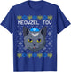Meowzel Tov Ugly Hanukkah Cat Chanukah Jewish T-Shirt - T-Shirt | Royal