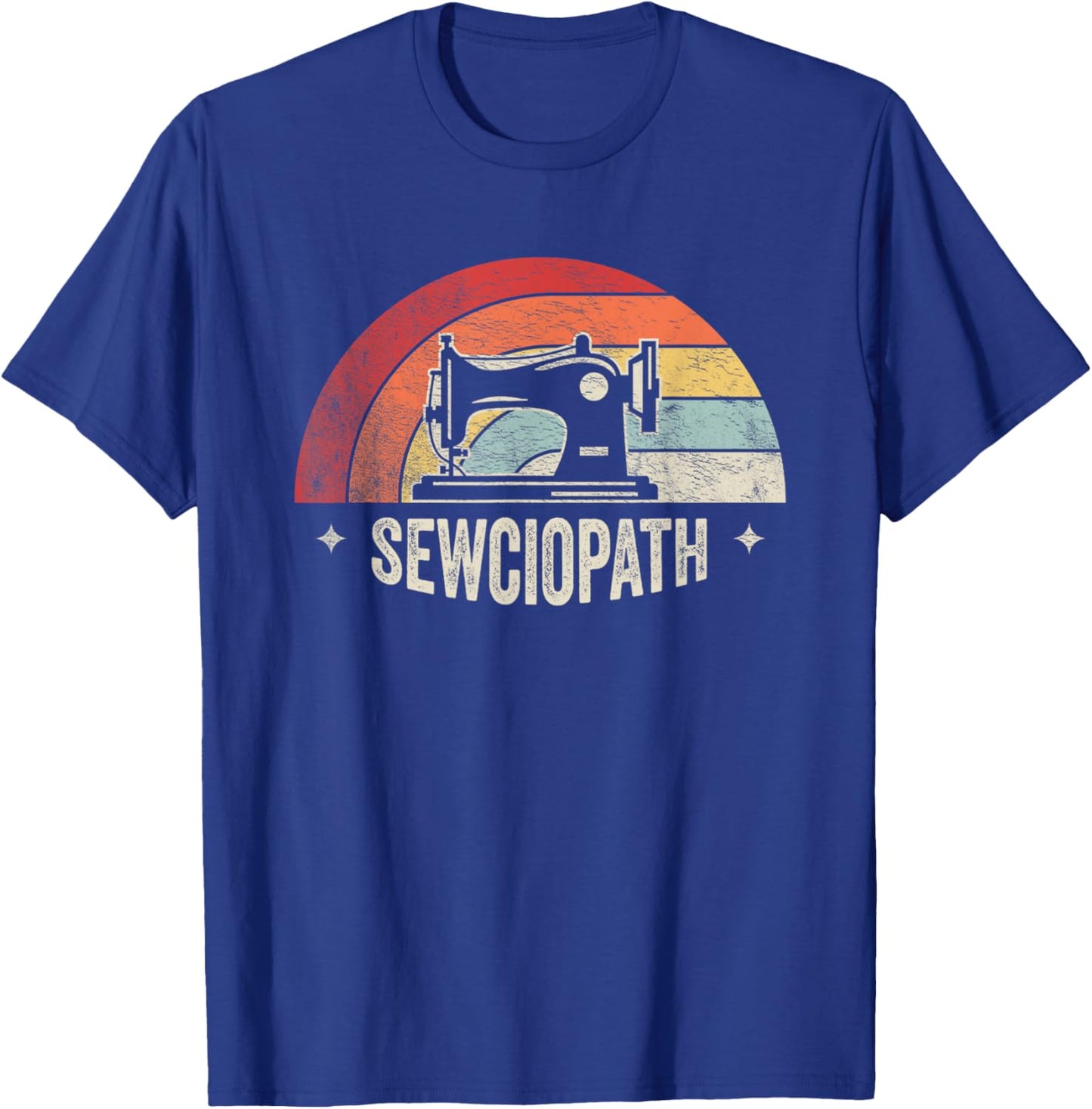 Retro Vintage Sewing Shirt Funny Sew Sewing Lover Sewciopath T-Shirt - T-Shirt | Royal