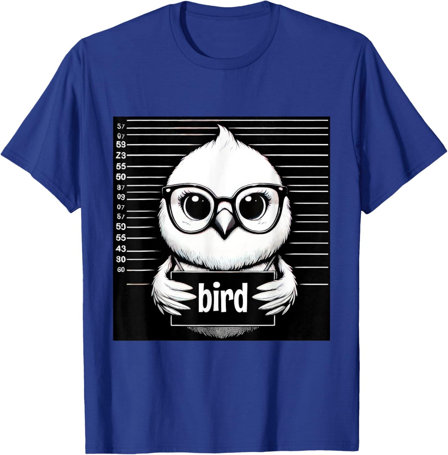 Bird Funny Wanted Bad Bird Prisoner Prison Jail Bird Lover T-Shirt - T-Shirt | Royal
