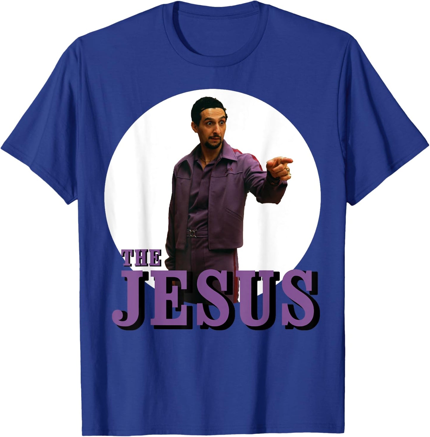 The Big Lebowski The Jesus Circle Logo Graphic T-Shirt - T-Shirt | Royal