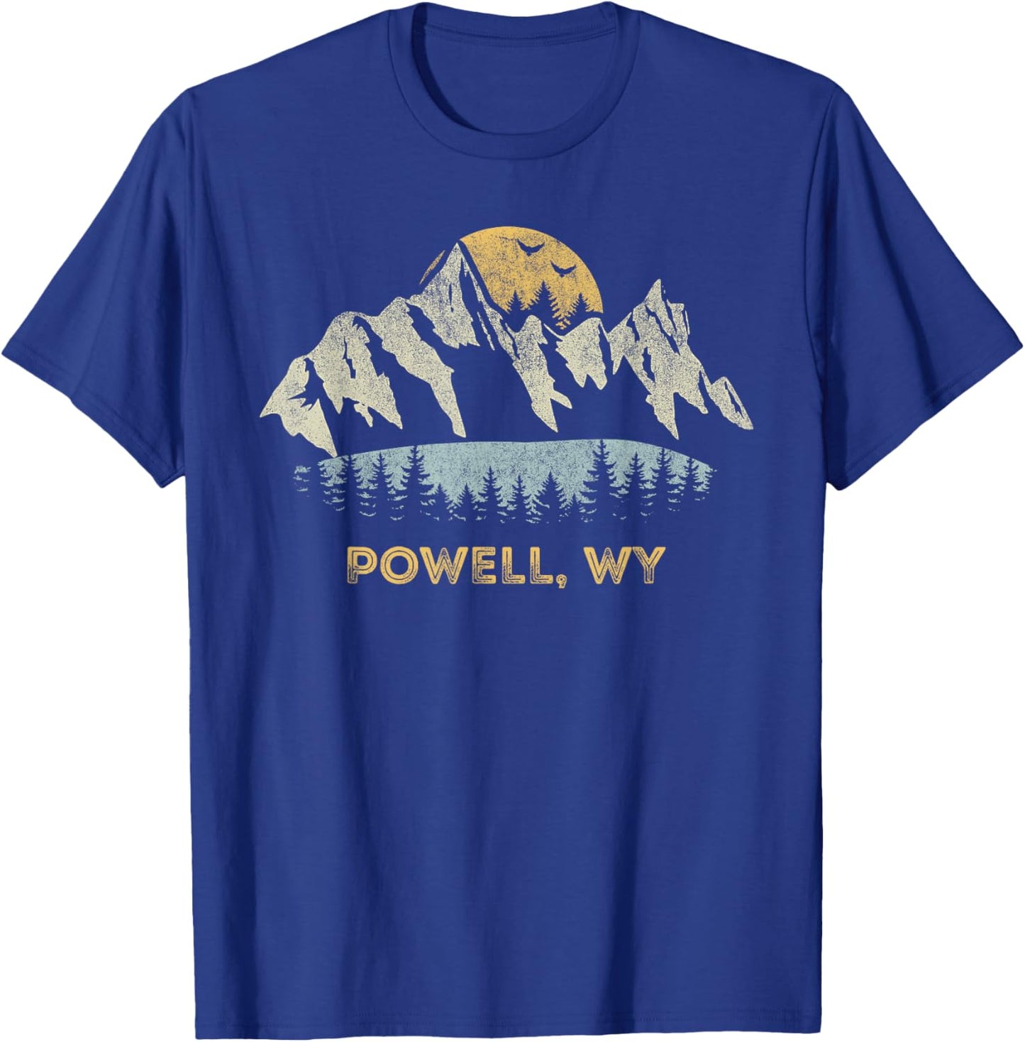 Powell Wyoming Mountain Sunset Sunrise WY T-Shirt - T-Shirt | Royal