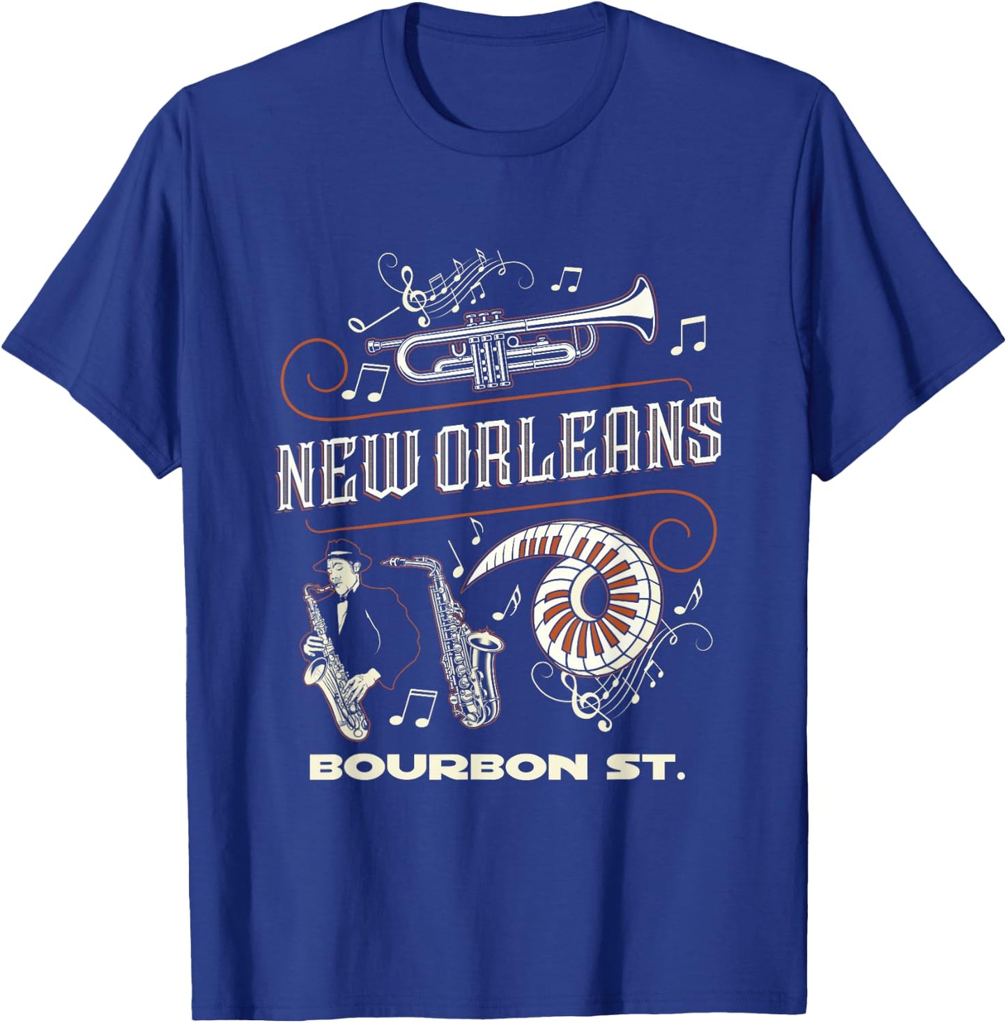 New Orleans Louisiana Jazz Festival Vintage Small T-Shirt - T-Shirt | Royal