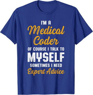 Medical Coder Biller Coding T-Shirt - T-Shirt | Royal