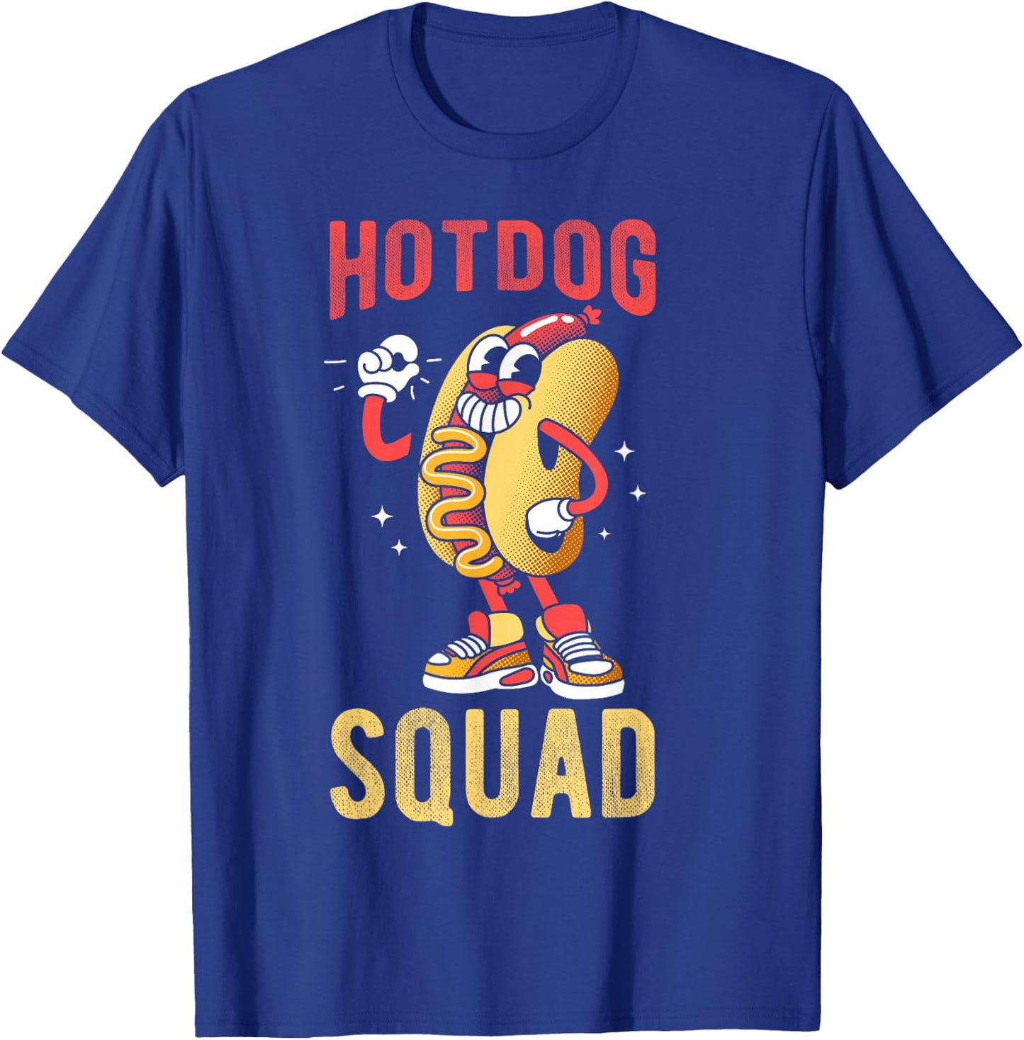HOTDOG SQUAD Funny Hot Dog T-Shirt - T-Shirt | Royal