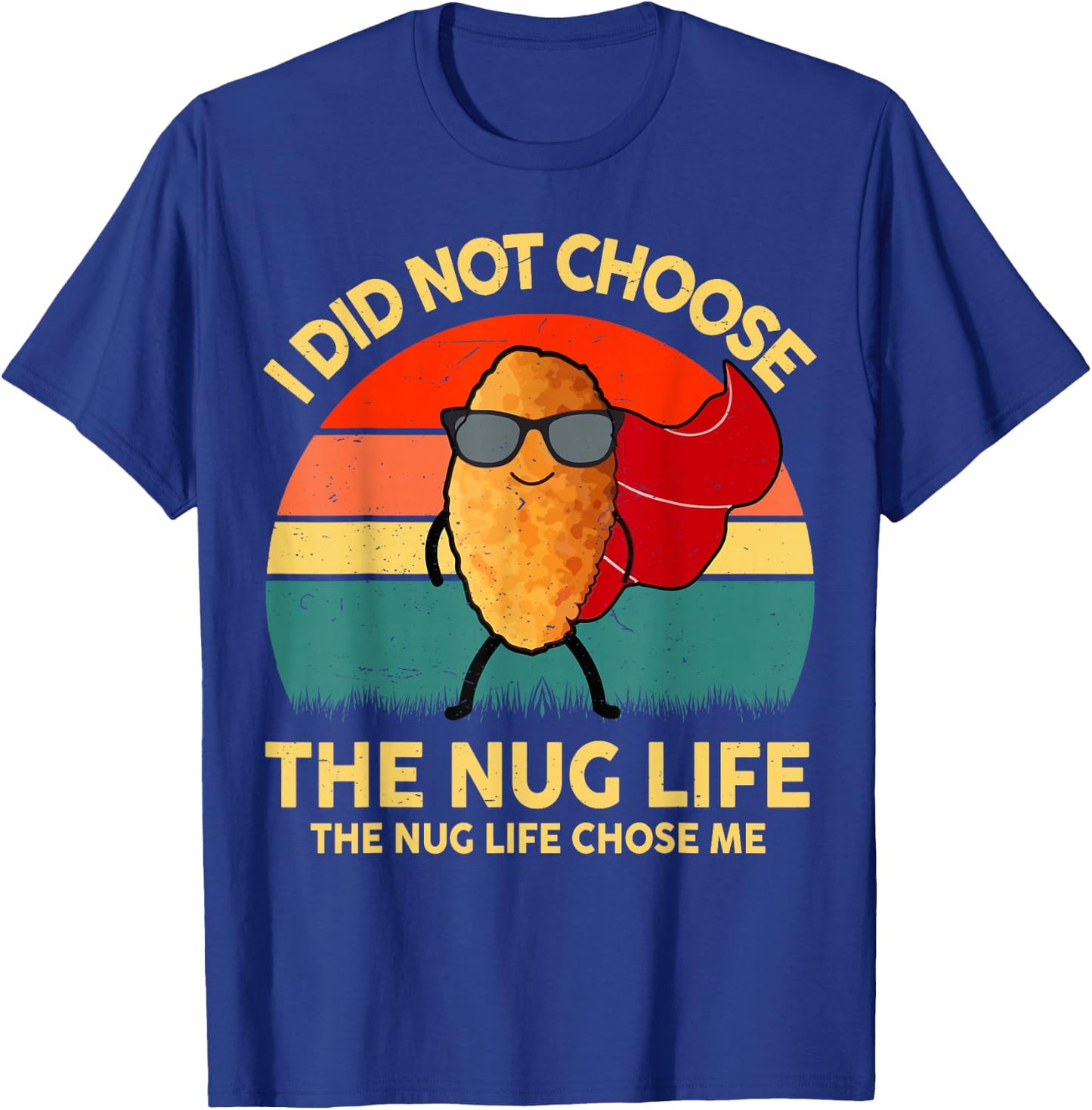 Kid Nug-Life I Love Chicken Nugget Boy Toddler Funny Graphic T-Shirt - T-Shirt | Royal