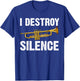 Funny Trumpet Player Art Women Trumpeter Orchestra T-Shirt - T-Shirt | Royal
