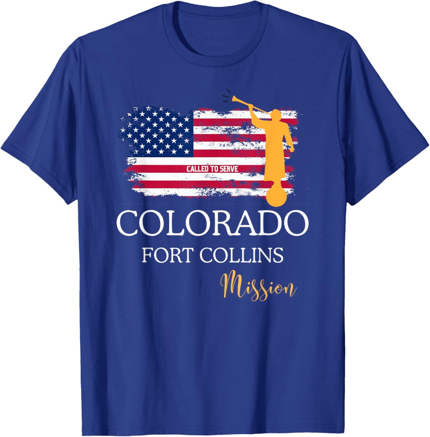Colorado Fort Collins Mormon LDS Mission Missionary Missiona T-Shirt - T-Shirt | Royal
