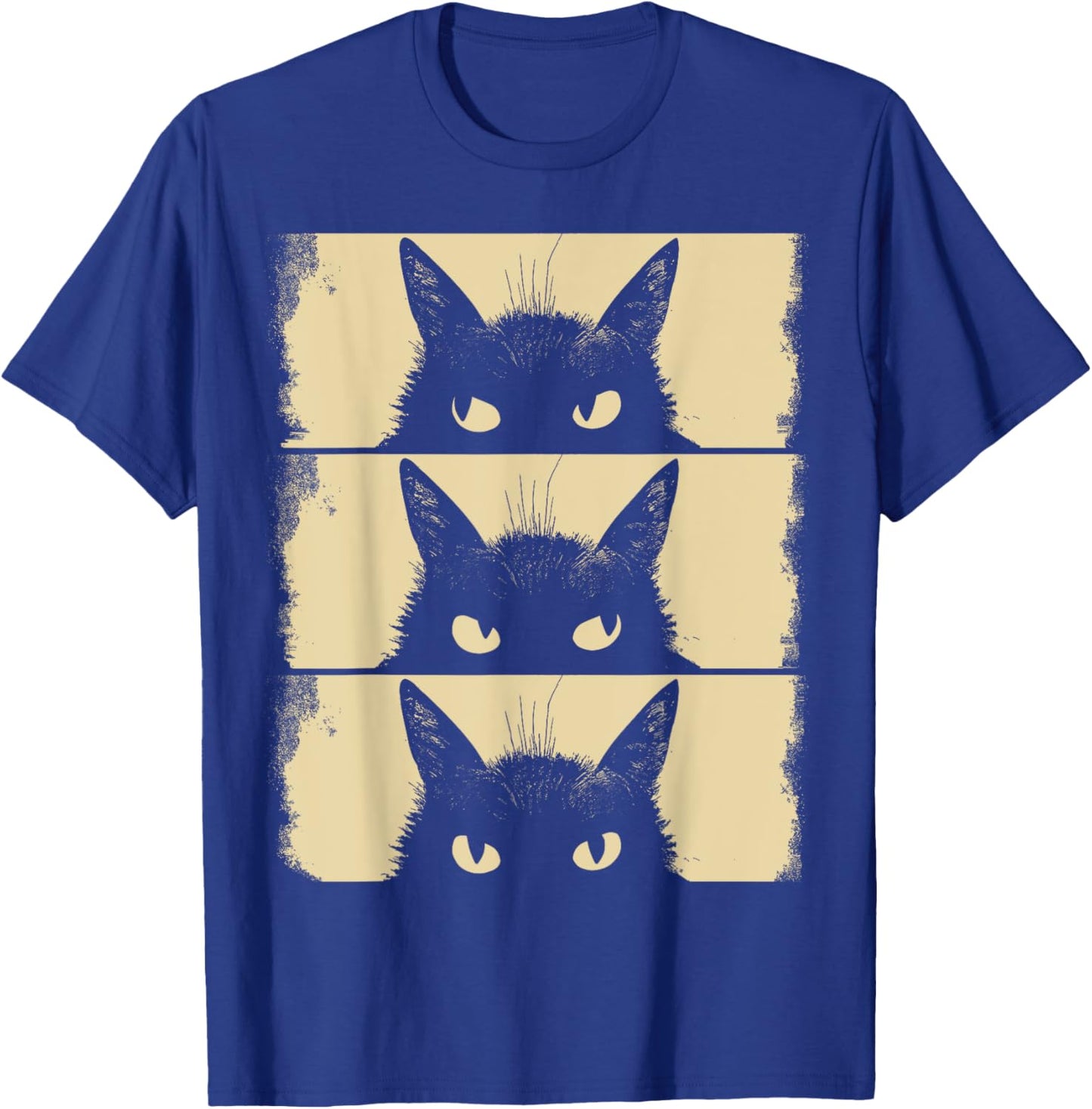 Cat Lover, Grumpy Black Kitten, Cat Mom, Cat Dad T-Shirt - T-Shirt | Royal