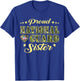 Proud National Guard Sister Dog Tags Heart Military Sibling Men Women Kids T-Shirt - T-Shirt | Royal