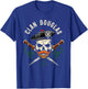 Scottish Clan Douglas Surname Skull Dirks Tartan Badge T-Shirt - T-Shirt | Royal