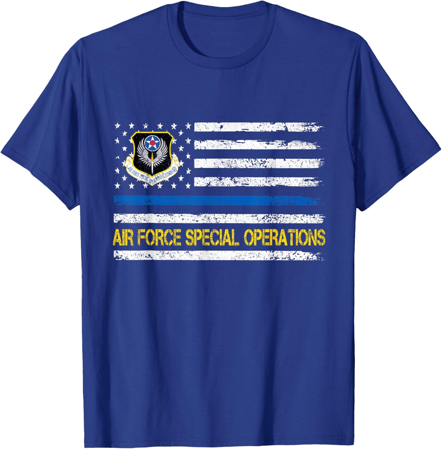 Air Force Special Operations Veteran Shirt 4th Of July Gift T-Shirt - T-Shirt | Royal