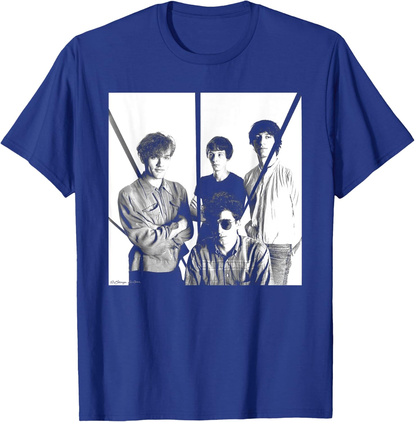 REM New York Band B&W Photo By George DuBose T-Shirt - T-Shirt | Royal