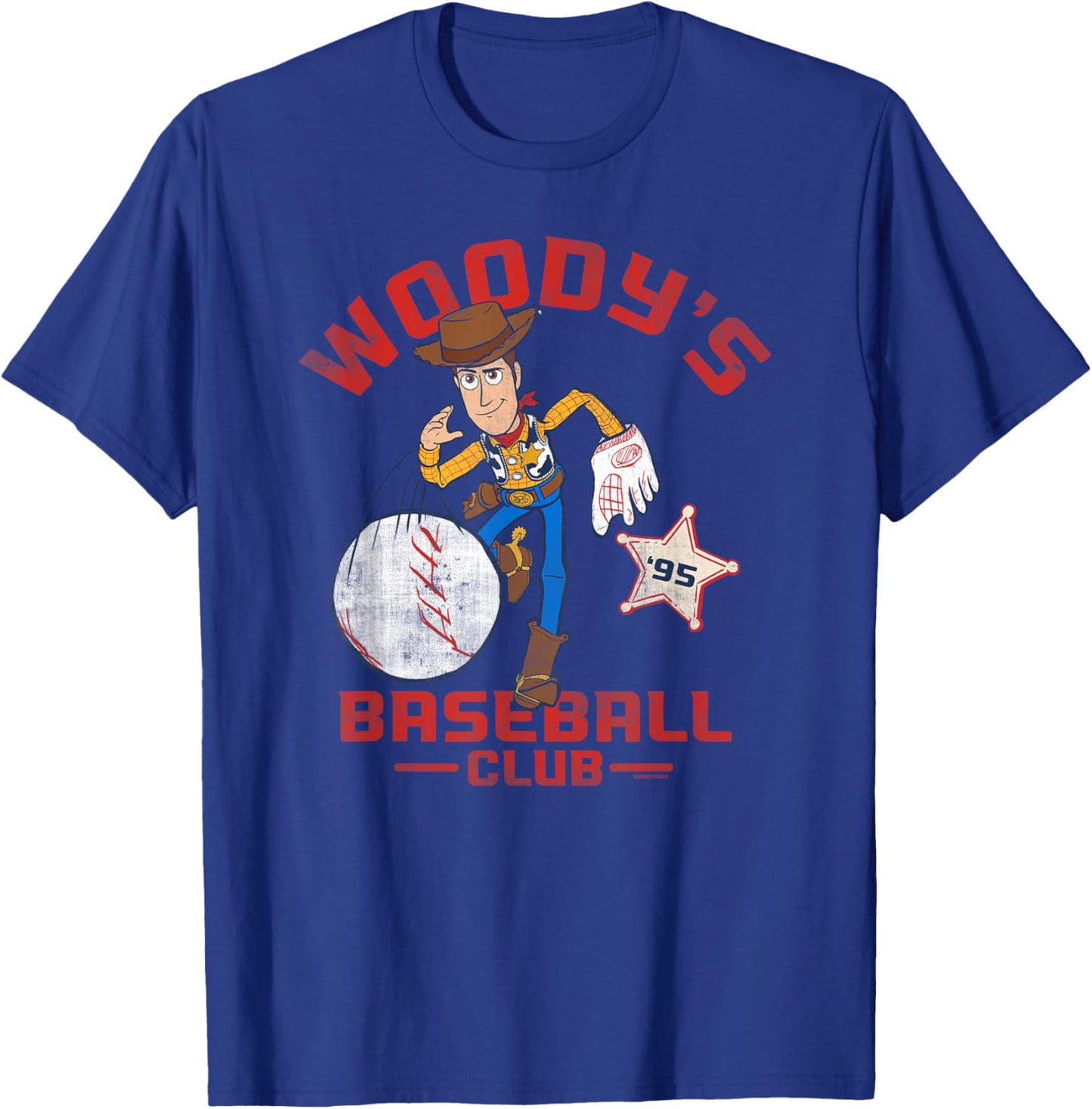 Disney and Pixar's Toy Story Woody's Baseball Club 95 Sports T-Shirt - T-Shirt | Royal