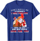 Don't Ruffle My Feathers I Will Put You Under Coop Chickens T-Shirt - T-Shirt | Royal