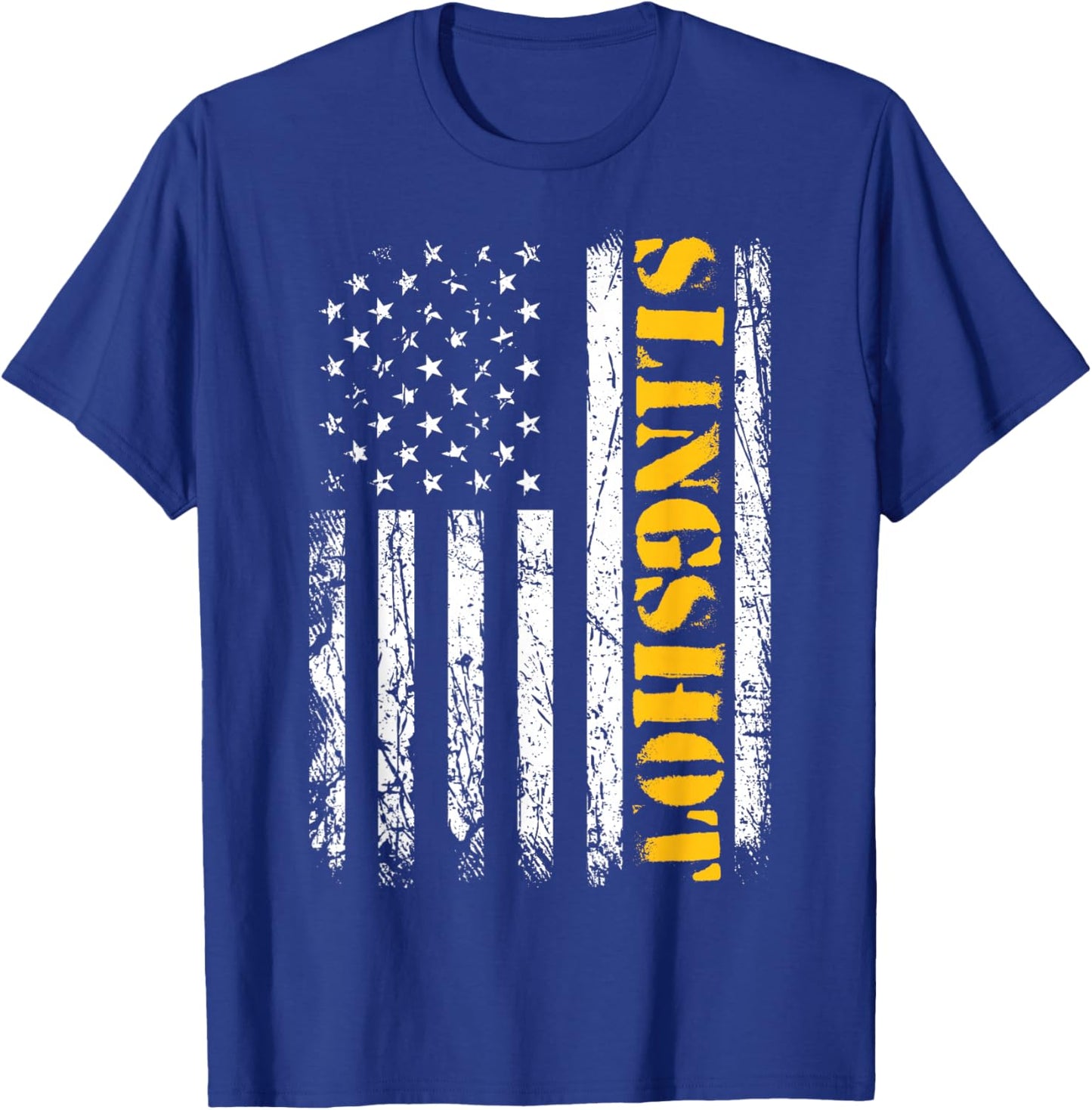 Slingshot Car American Flag Patriotic Sling shot T-Shirt - T-Shirt | Royal