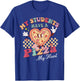 Groovy My Students Have Pizza of My Heart Teacher Valentine T-Shirt - T-Shirt | Royal