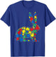 Rabbit Autism Puzzle Men Kids - Autism Awareness T-Shirt - T-Shirt | Royal