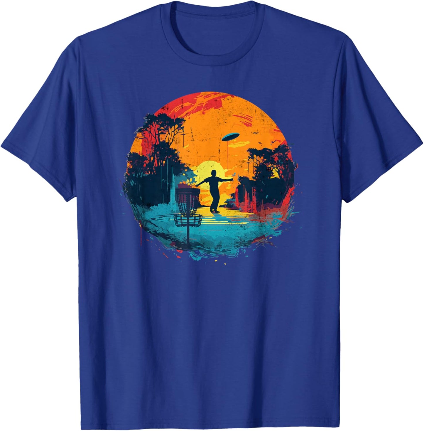 Disc-Golf-Spieler Disc-Golfer Game Vintage Disc-Golf T-Shirt - T-Shirt | Royal