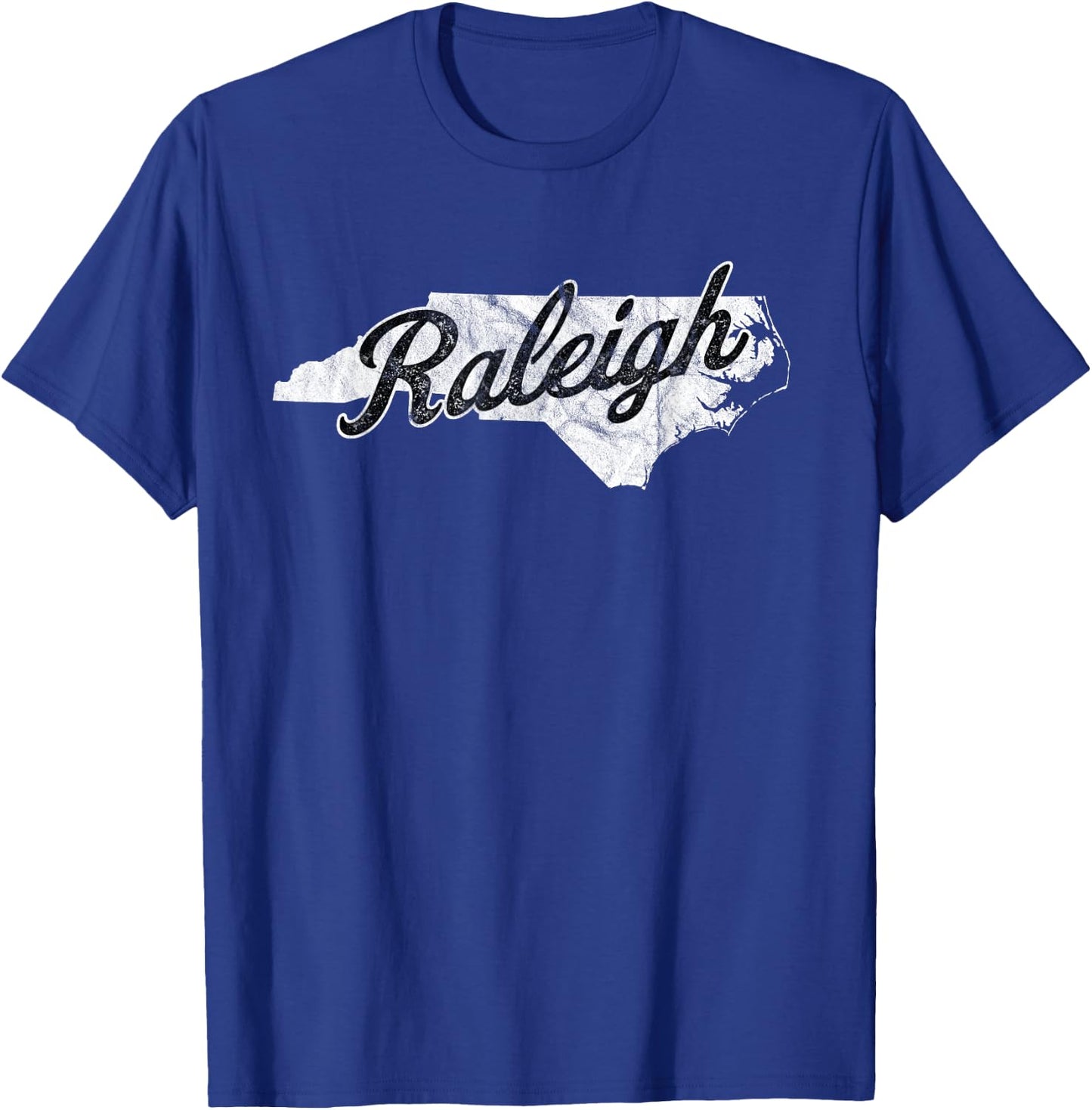 Raleigh North Carolina Map NC Home T-Shirt - T-Shirt | Royal