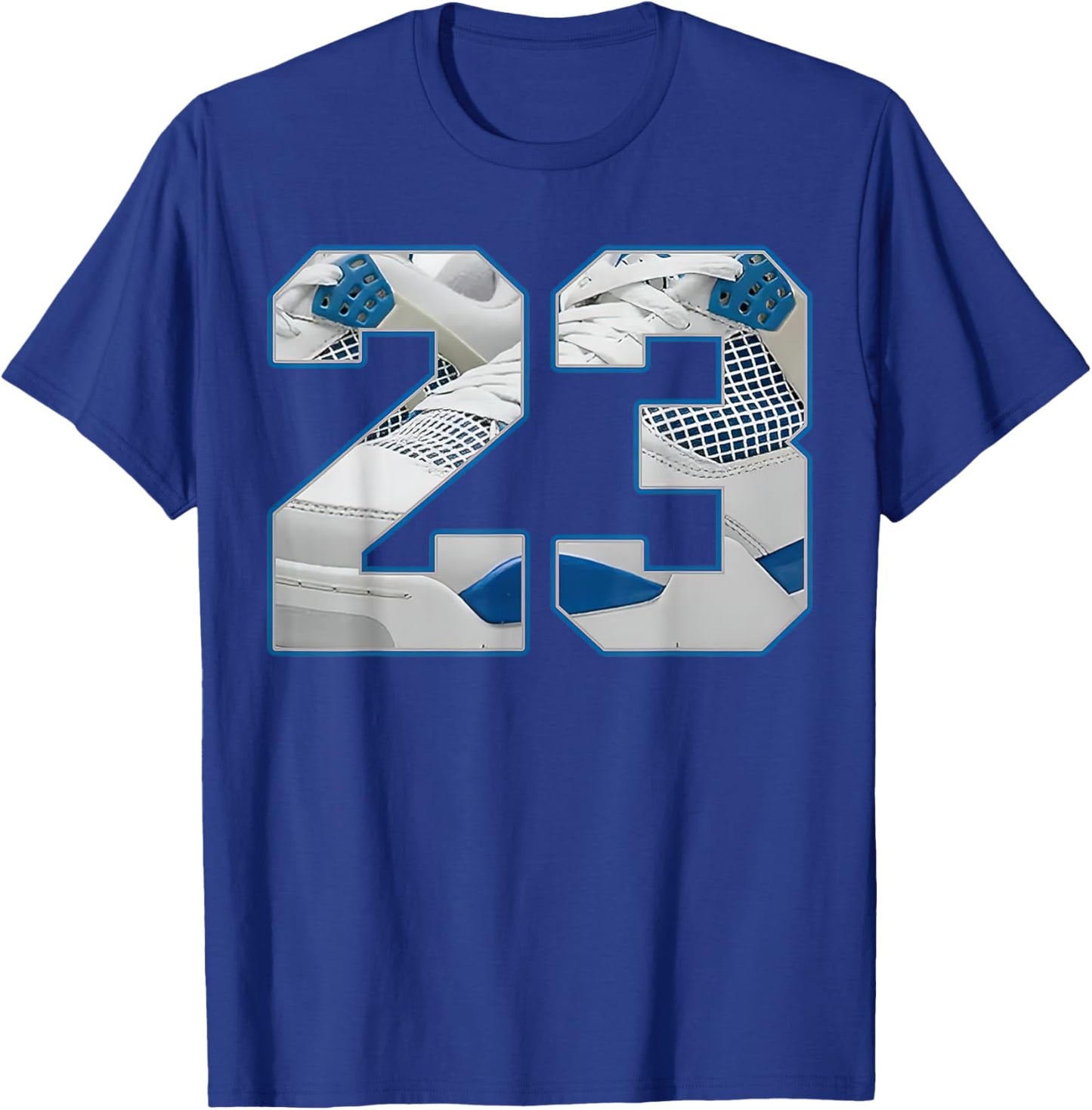 Number 23 Military Blue 4s Matching Women T-Shirt - T-Shirt | Royal