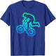 BMX Bicycle Tricks Men Boys BMX Bike T-Shirt - T-Shirt | Royal
