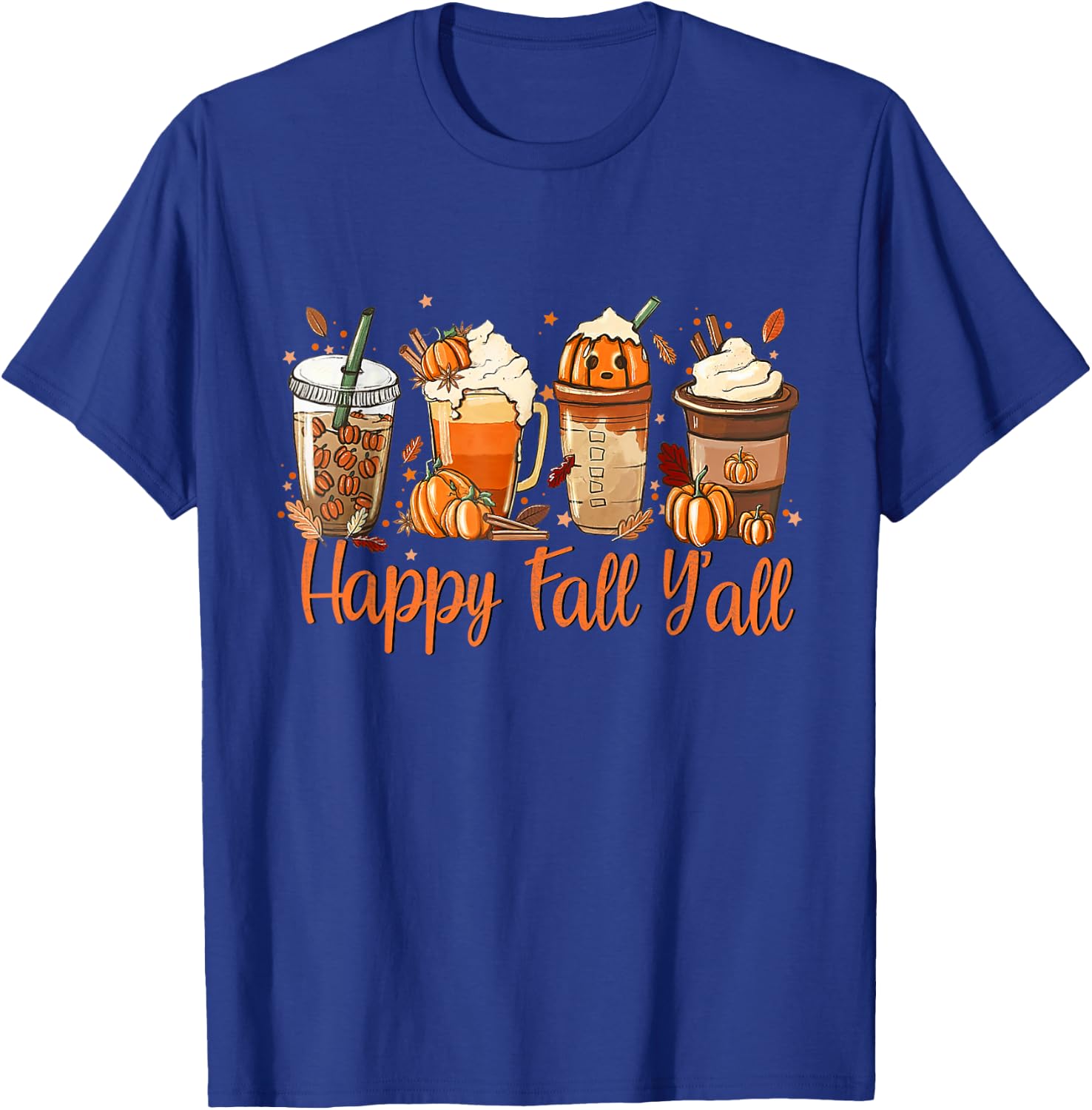 Pumpkin Spice Latte, Fall Coffee, Pumpkin Spice,Thanksgiving T-Shirt - T-Shirt | Royal