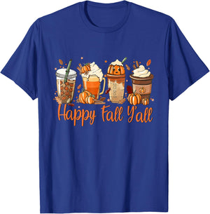 Pumpkin Spice Latte, Fall Coffee, Pumpkin Spice,Thanksgiving T-Shirt - T-Shirt | Royal