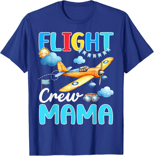 Flight Crew Mama Birthday Squad Airplane Matching Family