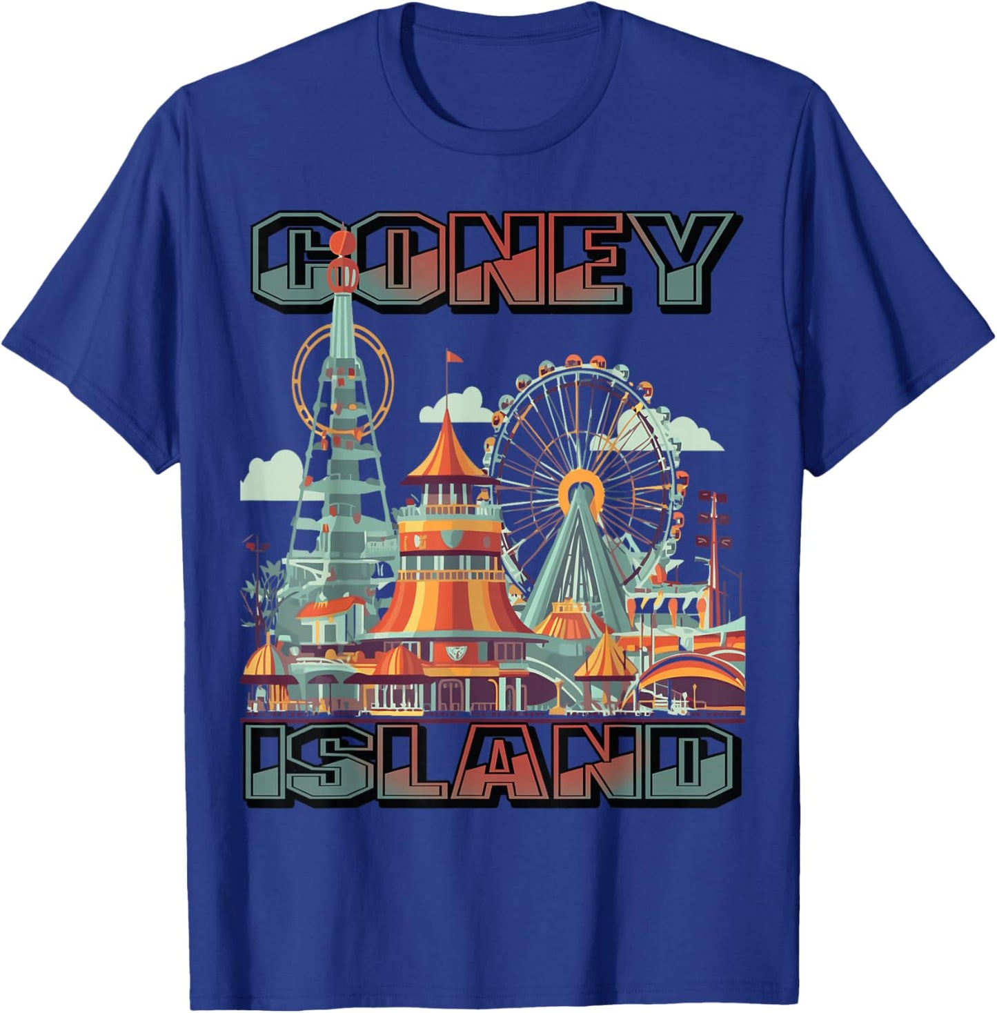 Coney Island Brooklyn NY Tourist New York City Souvenir T-Shirt - T-Shirt | Royal