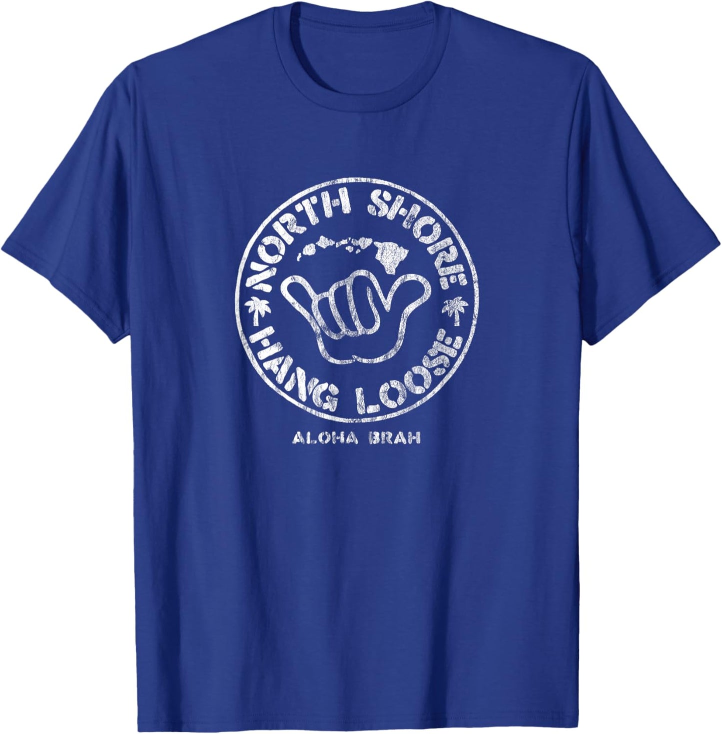 Aloha Shaka Brah Hawaii Islands T-Shirt - T-Shirt | Royal