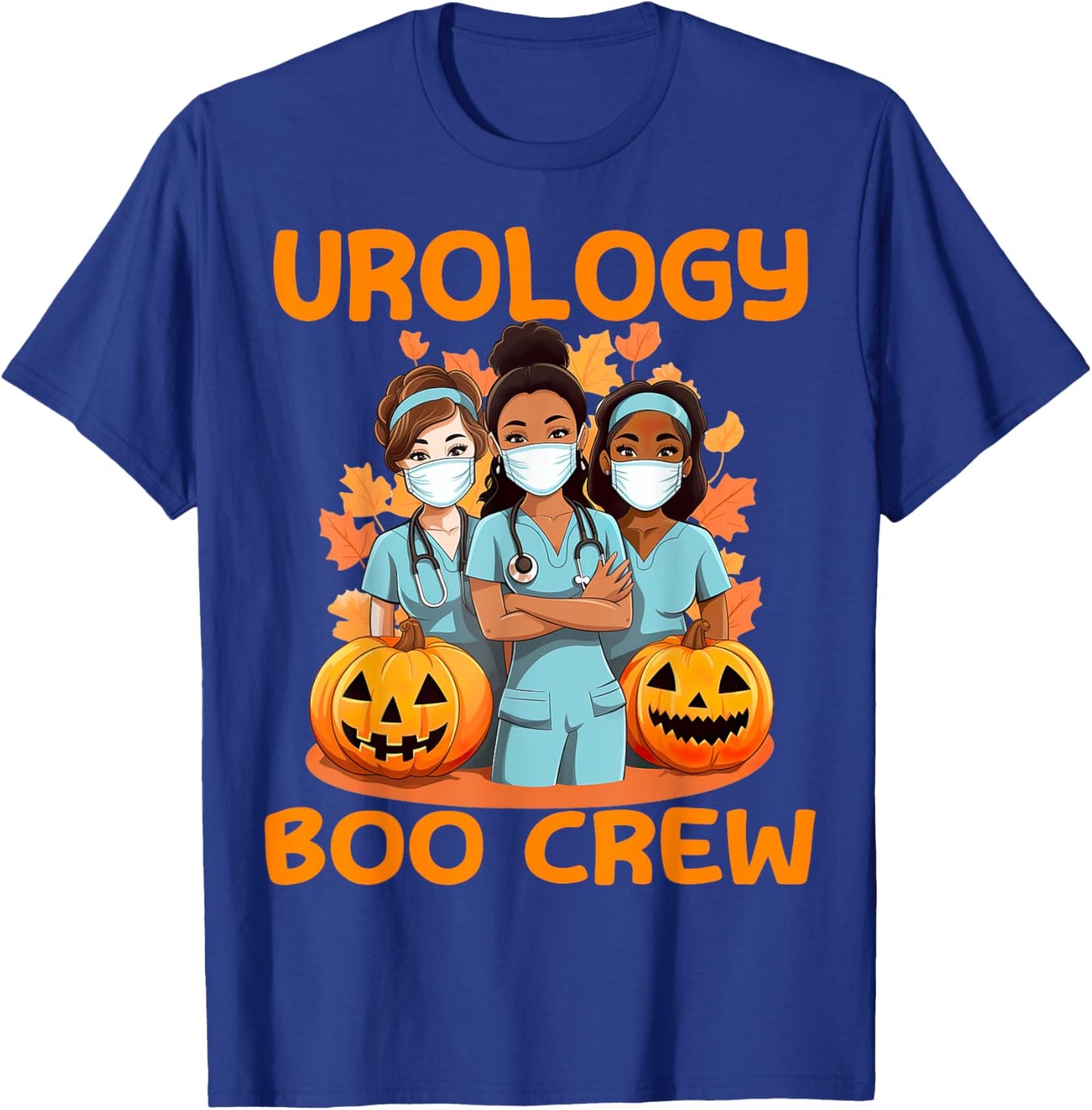 Urologist Urology Nurse Boo Crew Halloween RN Doctor Tech T-Shirt - T-Shirt | Royal