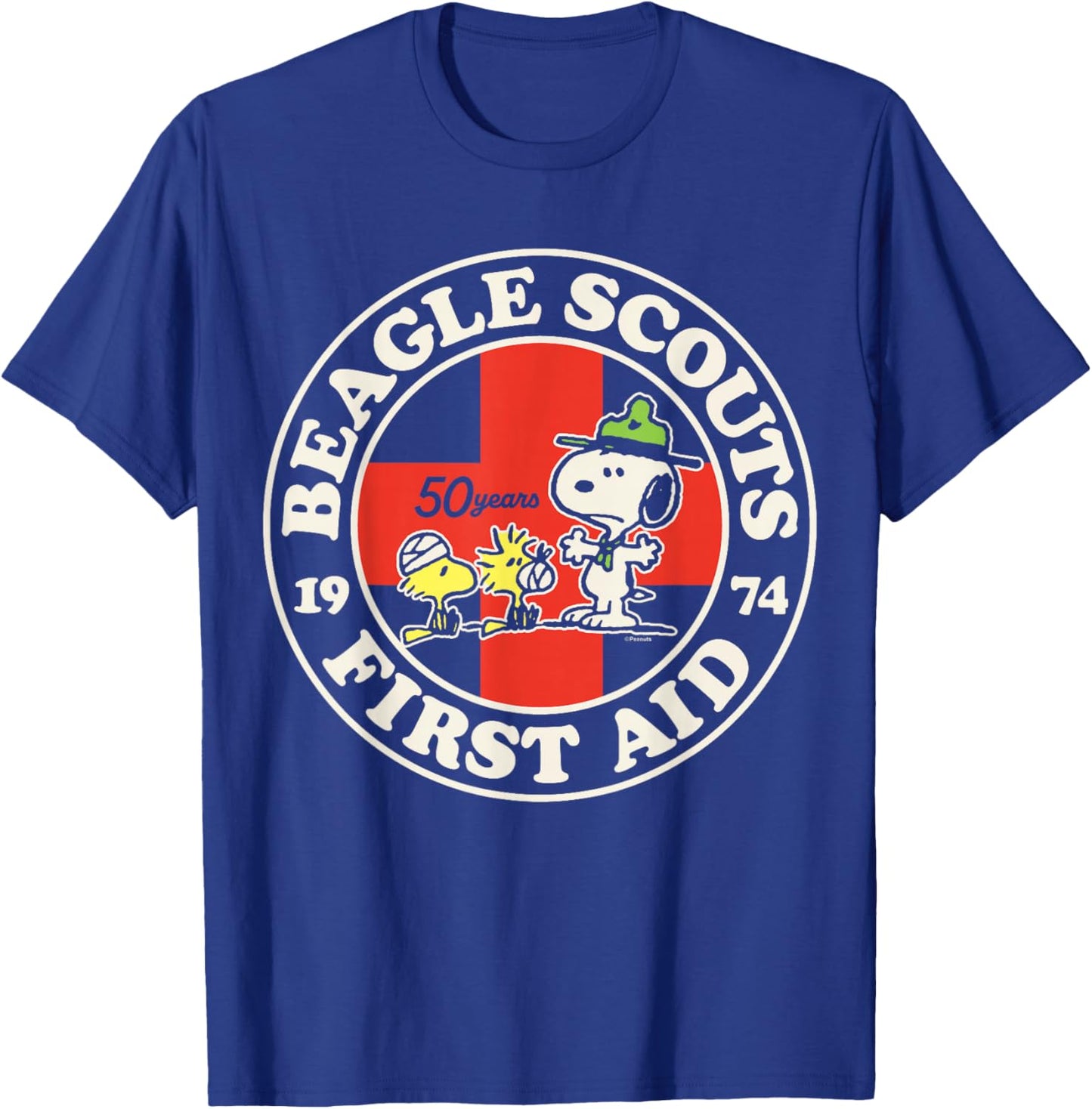 Peanuts - Beagle Scouts First Aid T-Shirt - T-Shirt | Royal