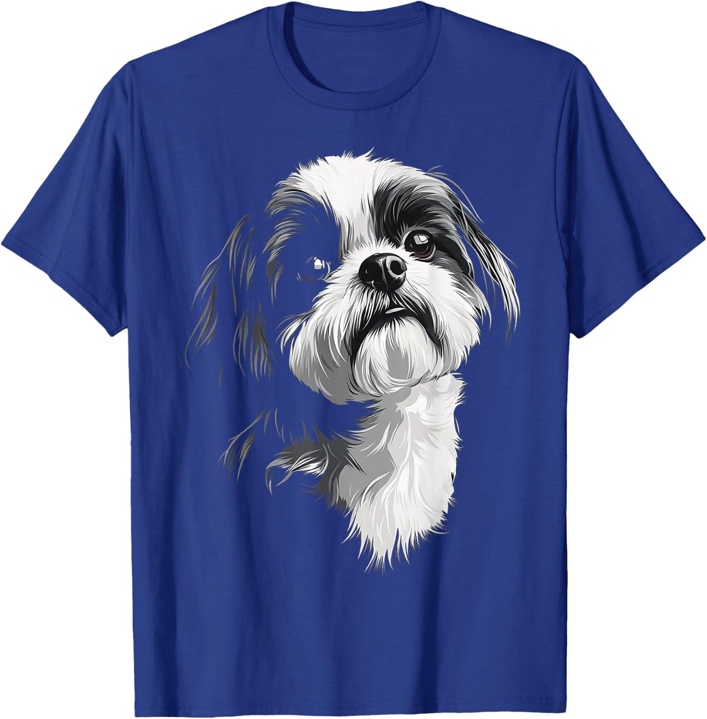 Shih Tzu Dog Motif Pet Illustration Shih Tzu T-Shirt - T-Shirt | Royal