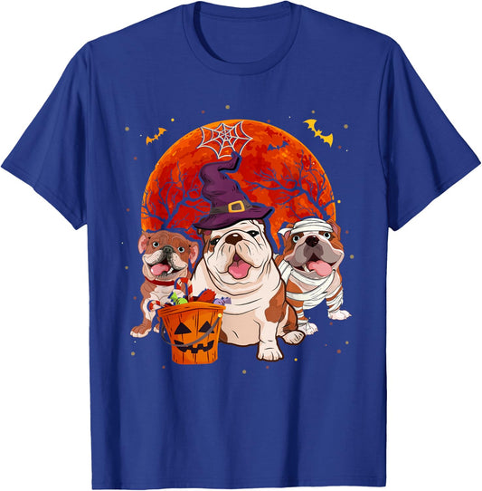 Funny English Bulldog Halloween Costume Dog Lover Gift T-Shirt - T-Shirt | Royal
