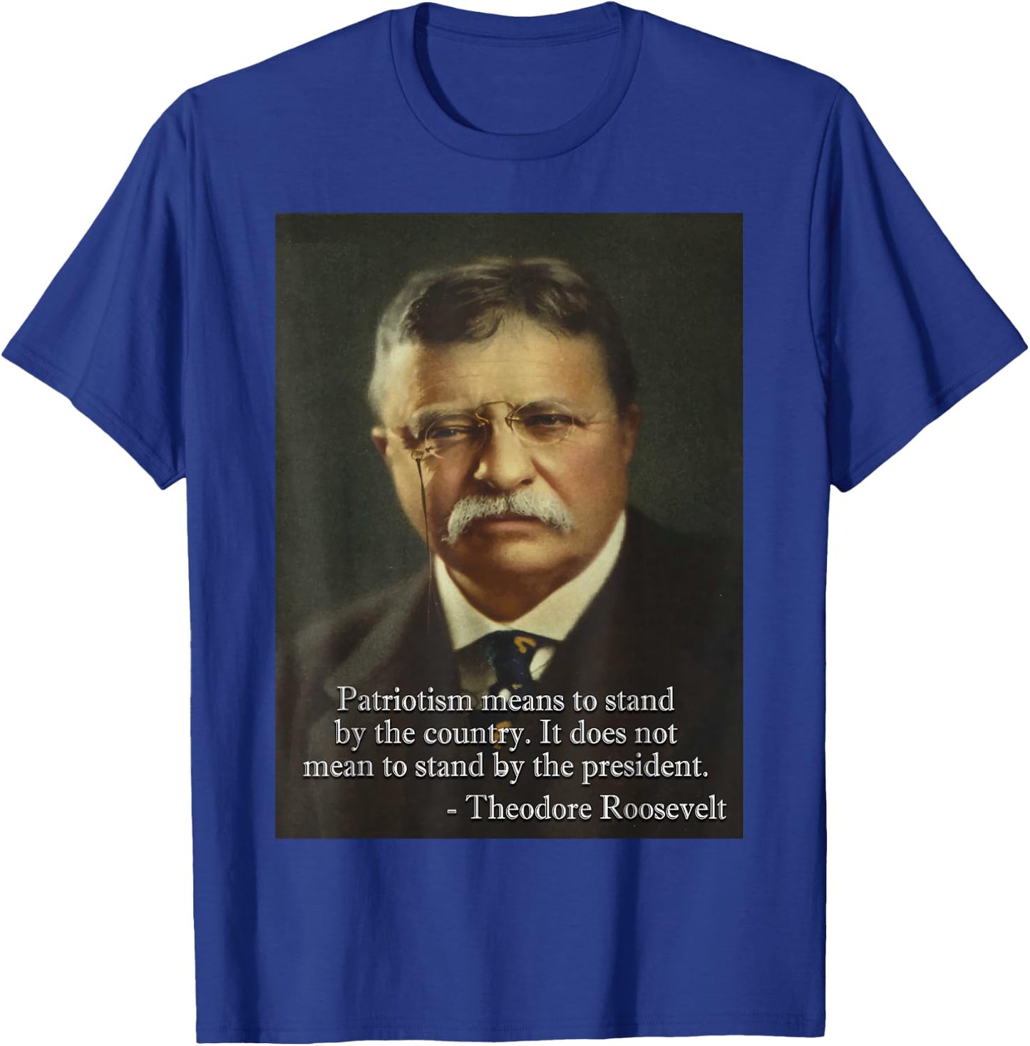Theodore 'Teddy' Roosevelt Meme | Anti Trump Small T-Shirt - T-Shirt | Royal