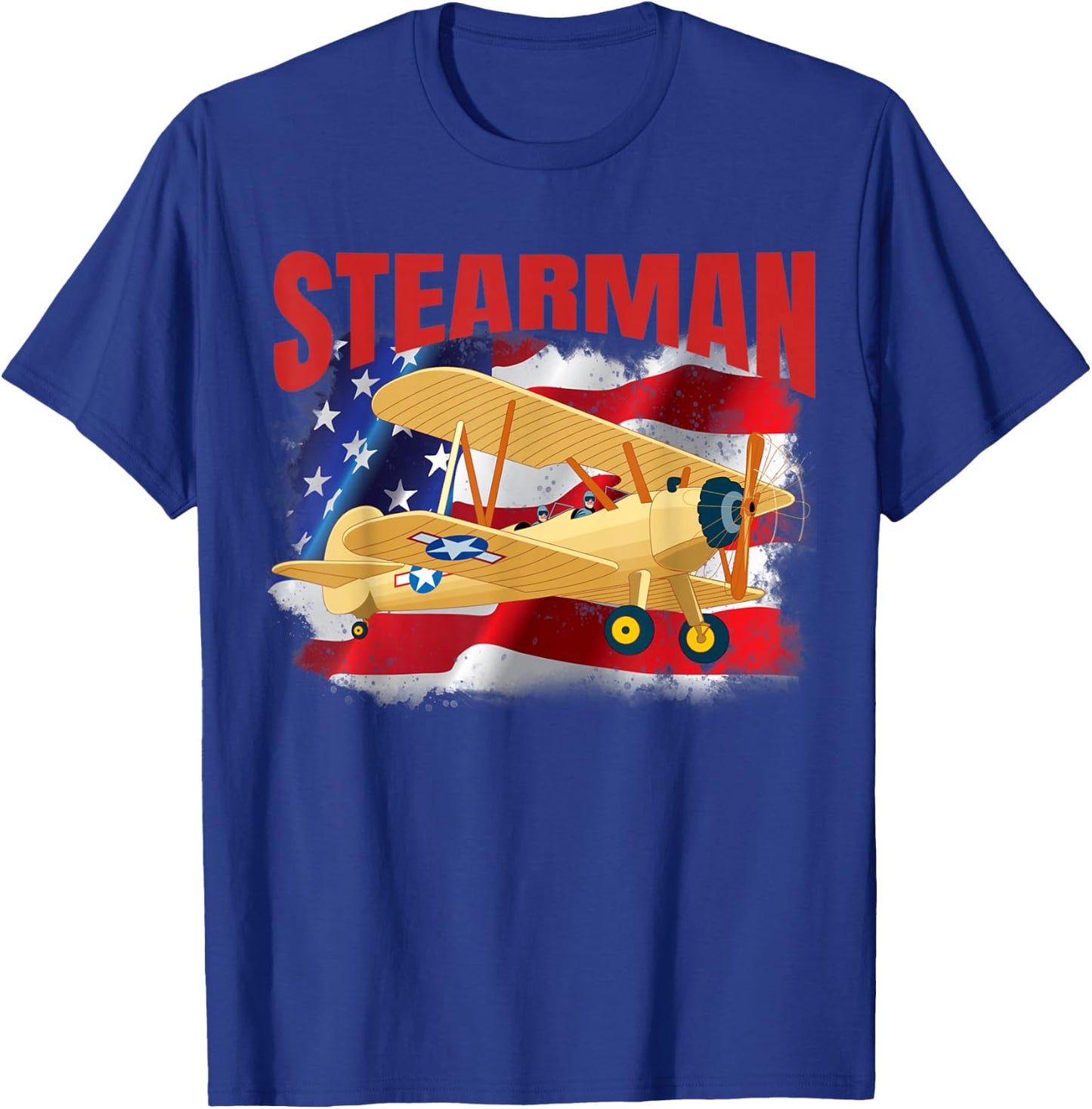 The perfect for anyone into vintage stearman aircraft T-Shirt - T-Shirt | Royal