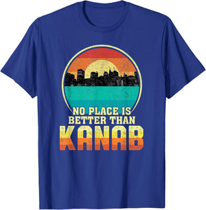 No Place is Better than Kanab Utah Vintage Sunset UT Nature T-Shirt - T-Shirt | Royal