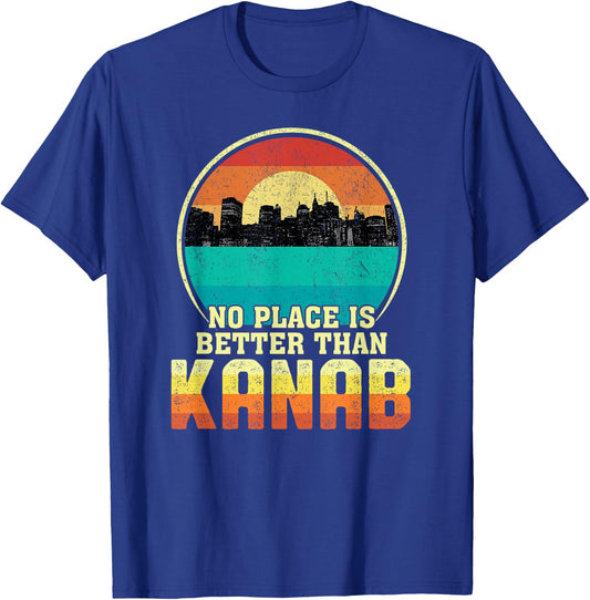 No Place is Better than Kanab Utah Vintage Sunset UT Nature T-Shirt - T-Shirt | Royal