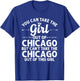 Girl Out of Chicago IL Illinois Gift Funny Home Roots USA T-Shirt - T-Shirt | Royal