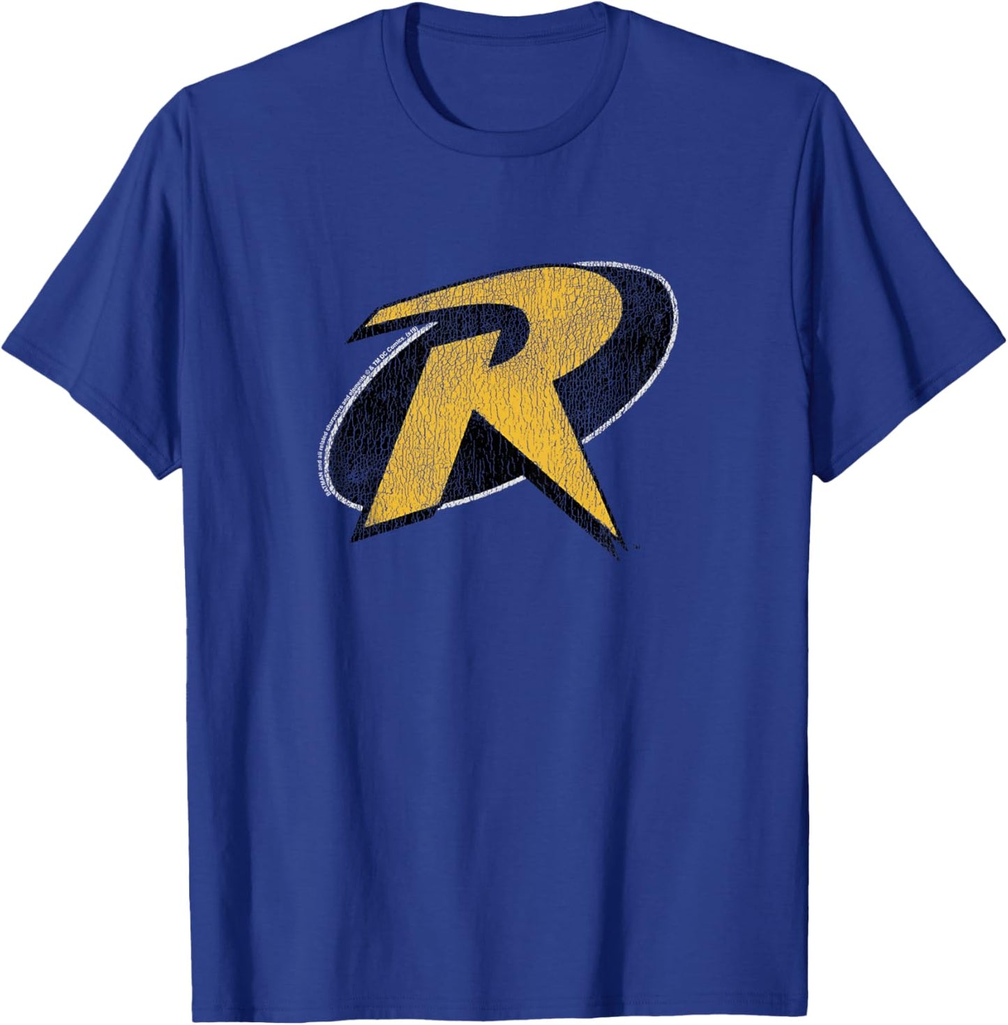 Kids DC Comics Youth Batman Robin Classic Vintage Red Logo T-Shirt - T-Shirt | Royal