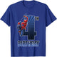 Kids Marvel Universe Classic Spider-Man Epic 4th Birthday T-Shirt - T-Shirt | Royal