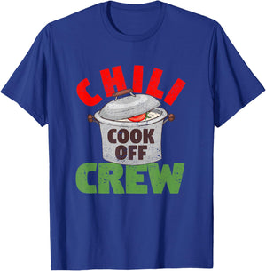 Chili Cook Off Crew Cooking Competition Winning Team Award T-Shirt - T-Shirt | Royal