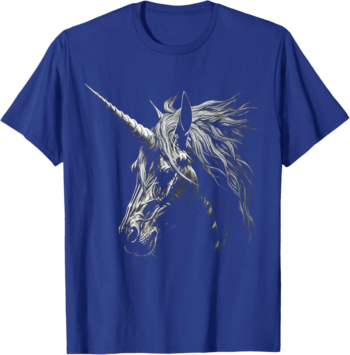 Unicorn Drawing Animal Love Face Art Graphic Unicorn T-Shirt - T-Shirt | Royal