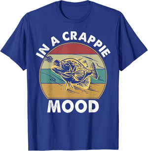 Crappie Fishing Funny In A Crappie Mood Bass Dad Men T-Shirt - T-Shirt | Royal