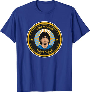 Maradona Shield T-Shirt - T-Shirt | Royal